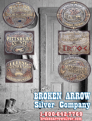 Check out the latest buckles from Broken Arrow Silver