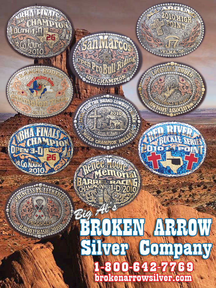Check out the latest buckles from Broken Arrow Silver